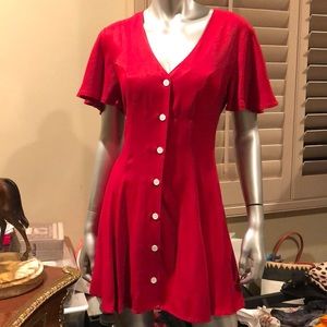 Vintage Reformation Red Dress
